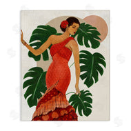 Janet Tava | Fashionable Woman with Leaves