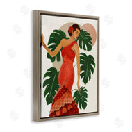 Janet Tava | Fashionable Woman with Leaves