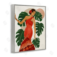 Janet Tava | Fashionable Woman with Leaves