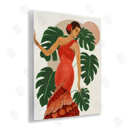 Janet Tava | Fashionable Woman with Leaves