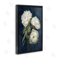 Alex Black | White Blossoms on Blue