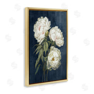 Alex Black | White Blossoms on Blue