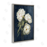 Alex Black | White Blossoms on Blue