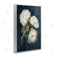 Alex Black | White Blossoms on Blue