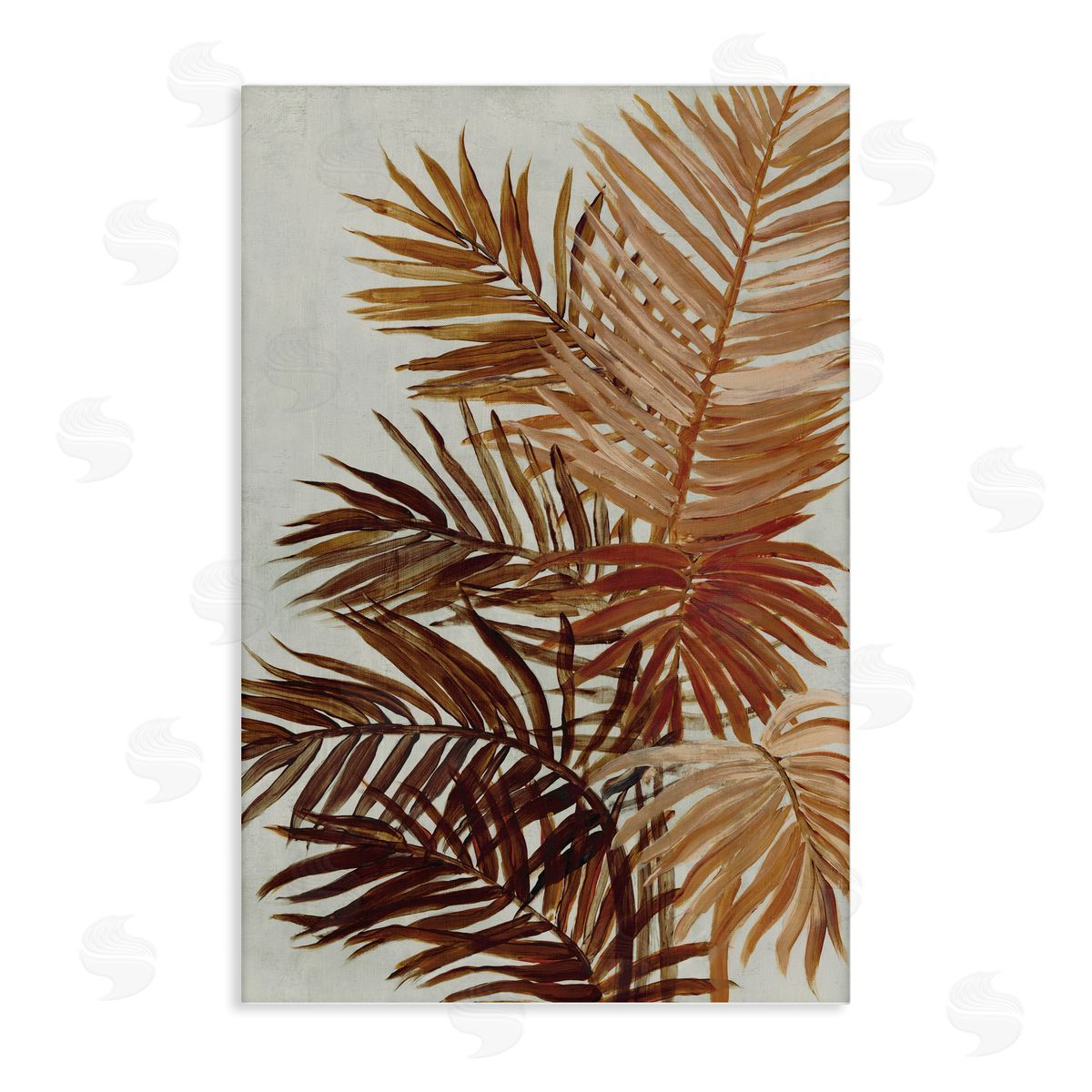 Natural Palm Leaves Canvas Wall Art, Home Decor by Jacob Q