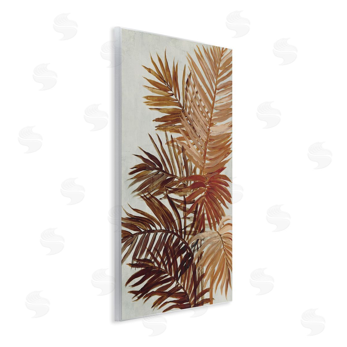 Natural Palm Leaves Wood Plaque Wall Art, Home Decor by Jacob Q