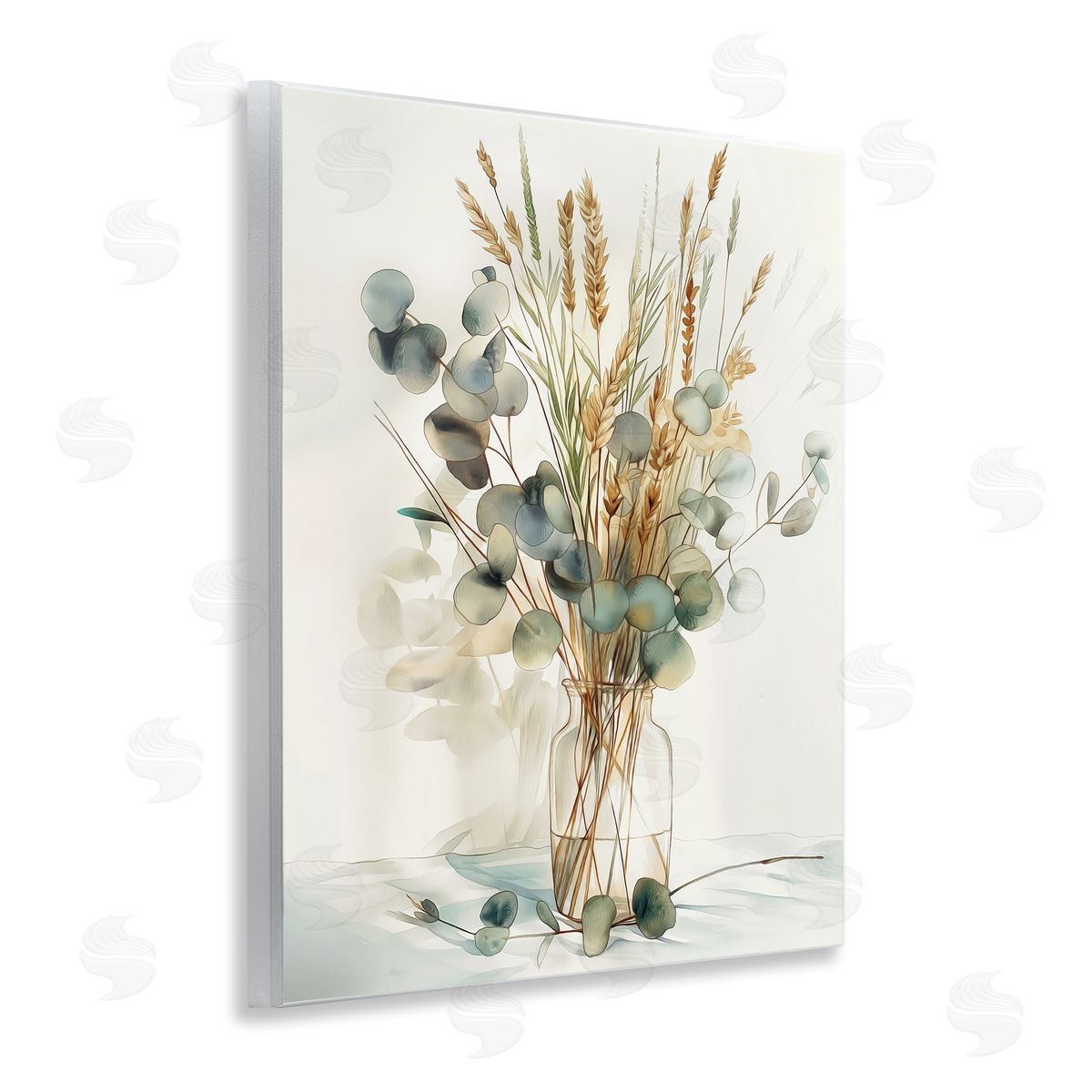 Gathered Eucalyptus Herbs Wood Plaque Wall Art, Home Decor by Steve Hunziker