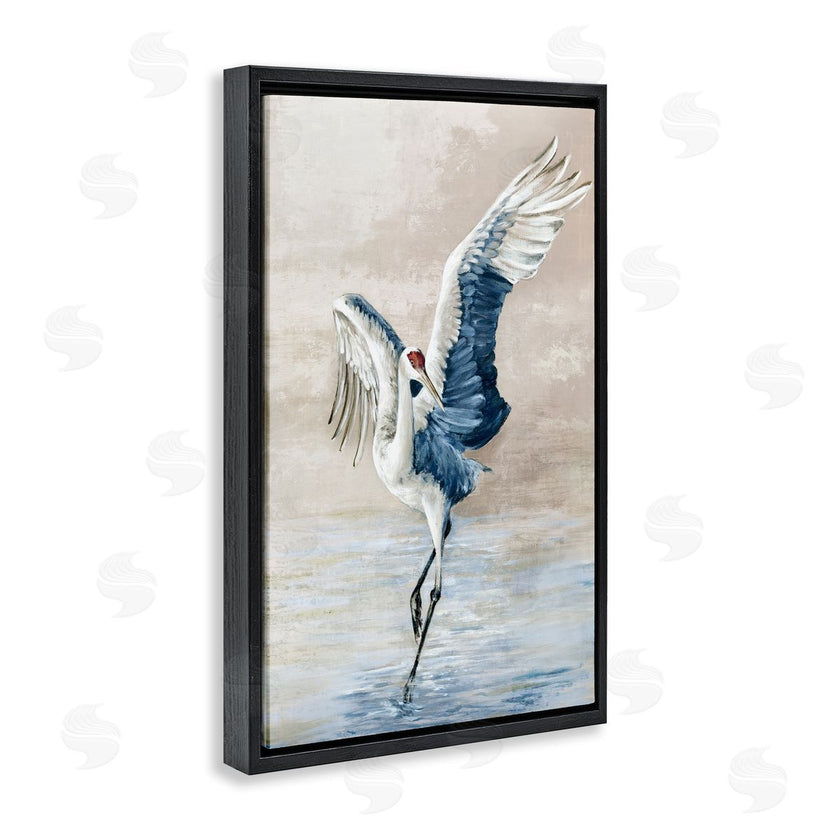 Eli Jones | Dancing Crane on Shore