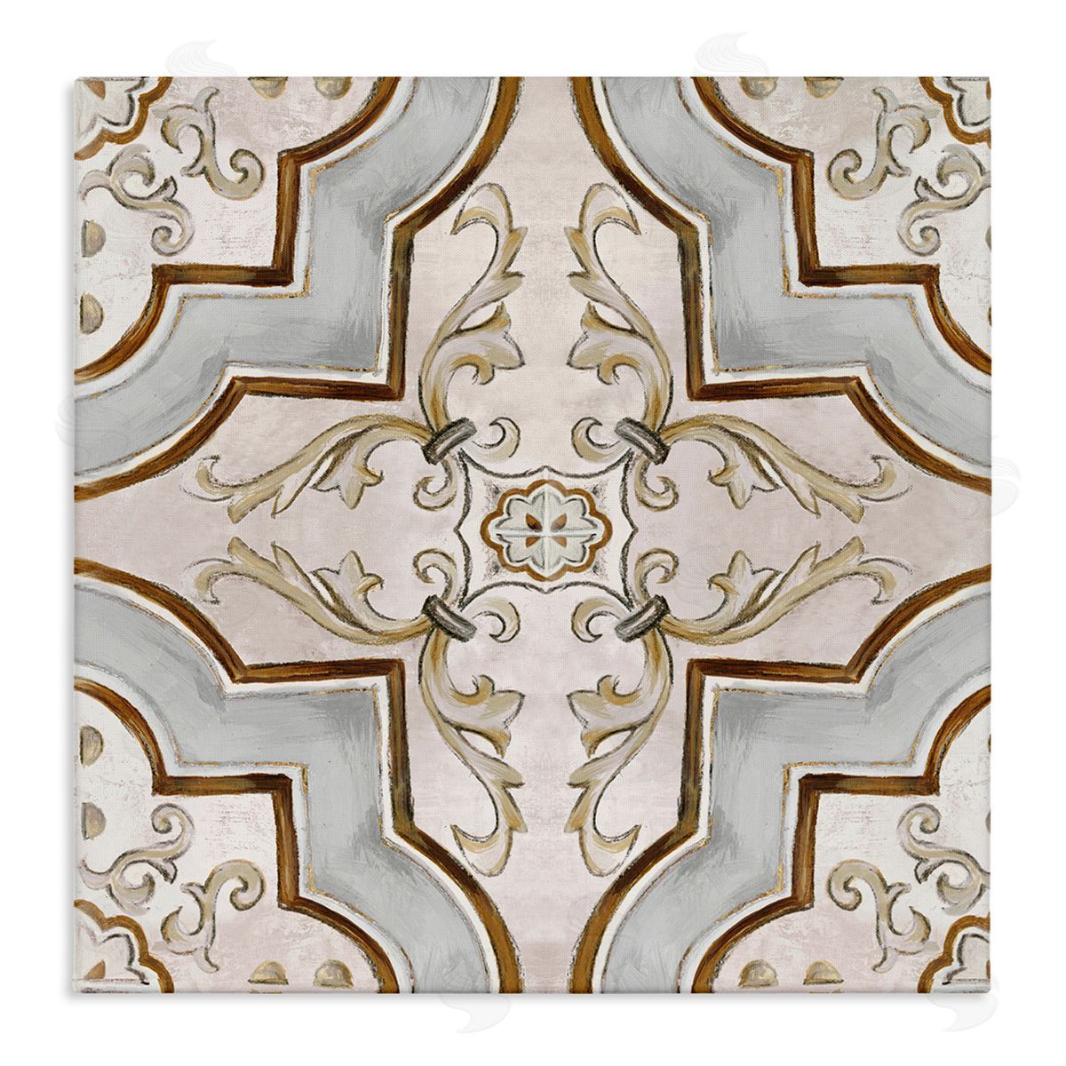 Classic Symmetrical Tile Canvas Wall Art, Home Decor by Eli Jones