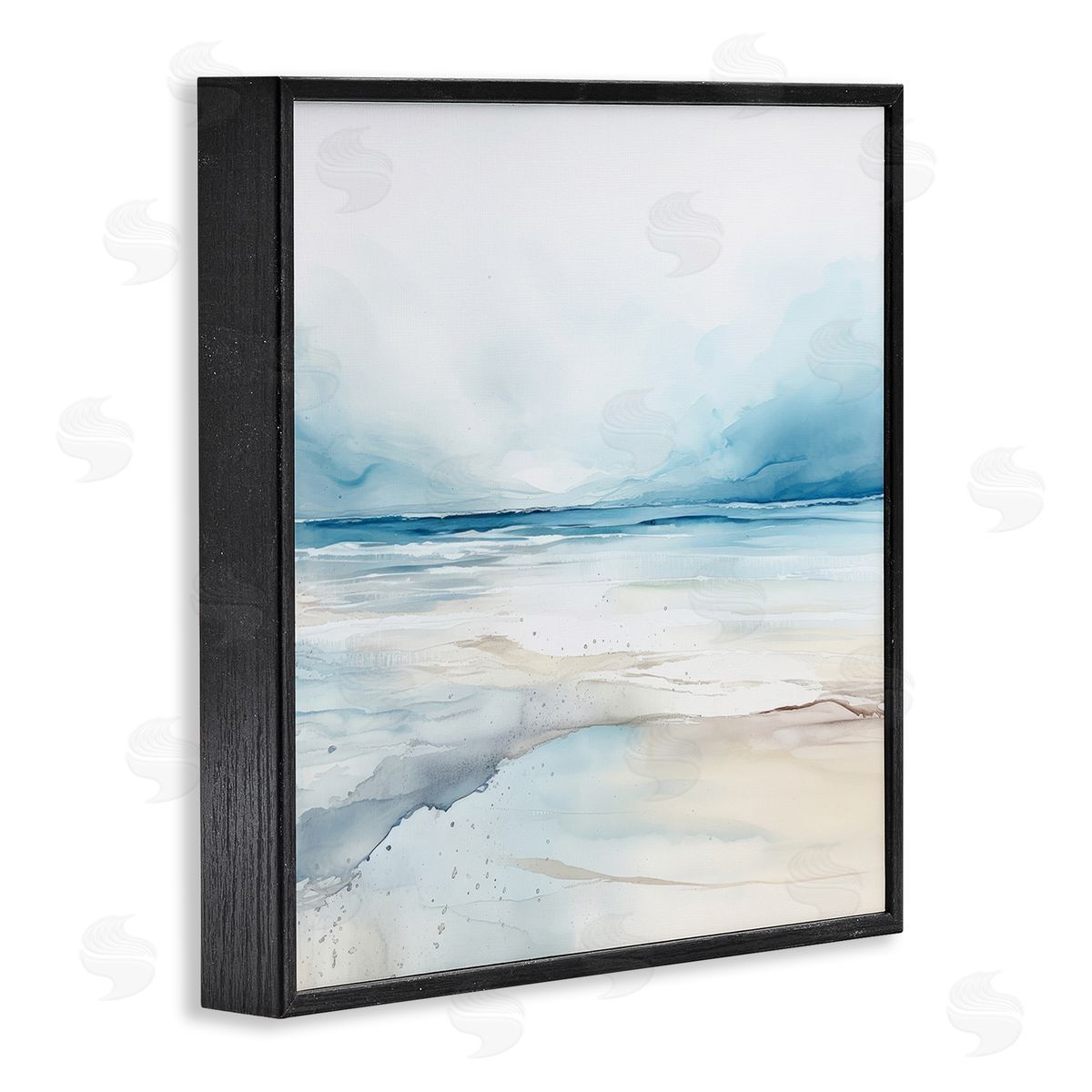 Nautical Scenery Abstract Black Frame Print Wall Art, Home Decor by Irena Orlov