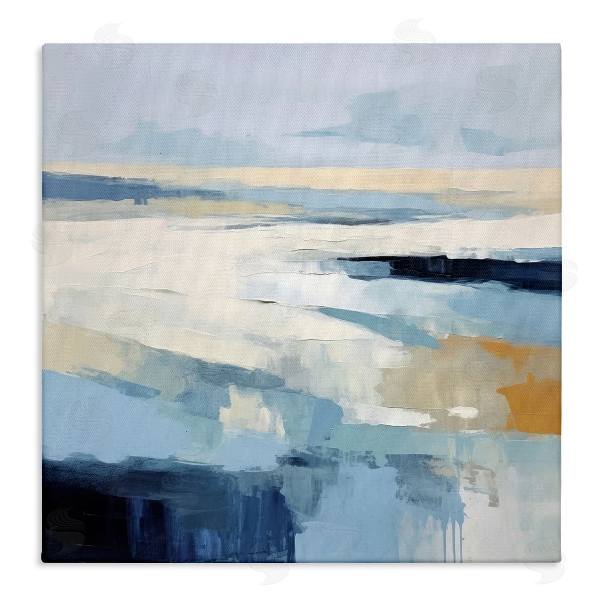 Energetic Flowing Terrain Canvas Wall Art, Home Decor by Irena Orlov