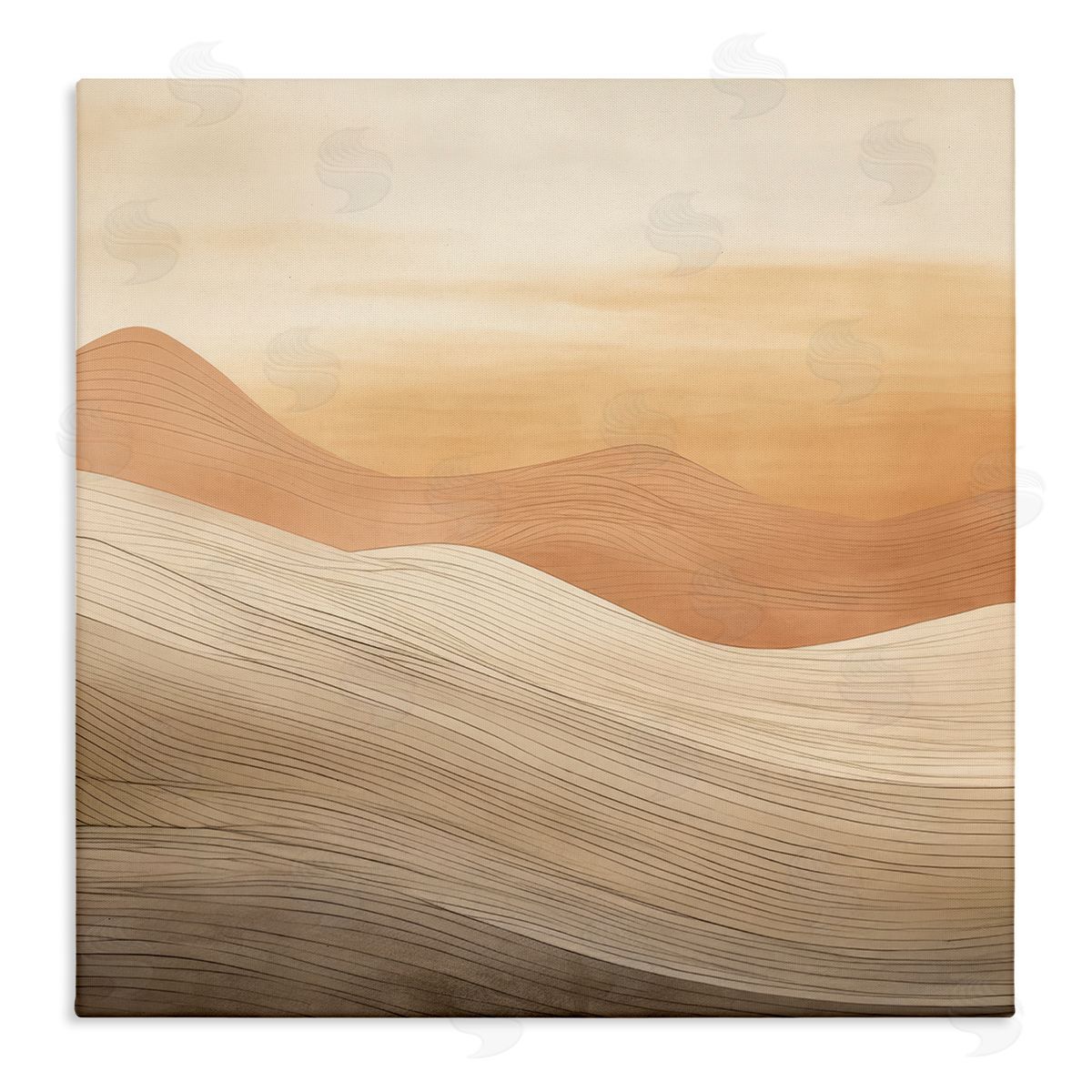 Ombre Desert Dunes Canvas Wall Art, Home Decor by Irena Orlov