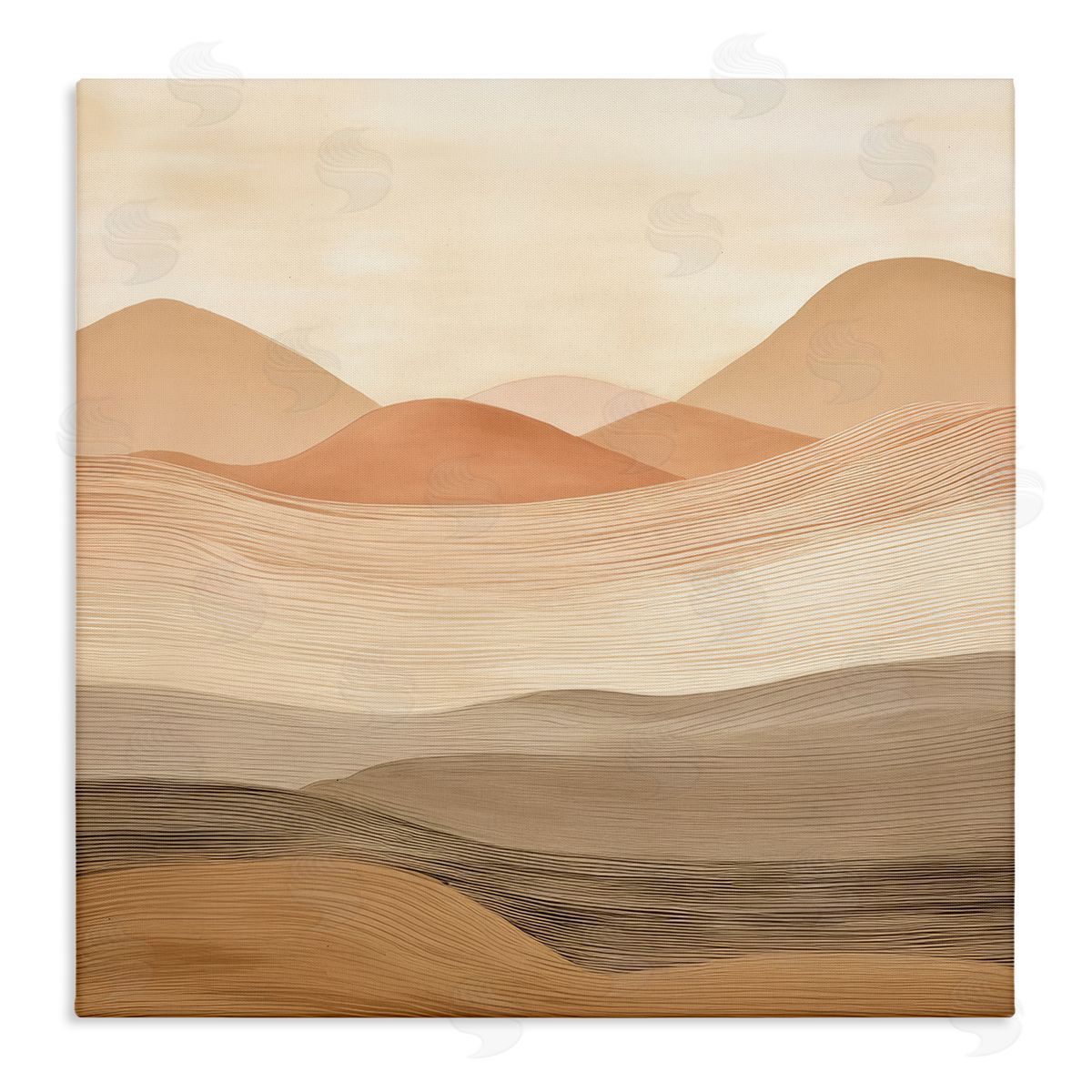 Layered Sand Dunes Canvas Wall Art, Home Decor by Irena Orlov