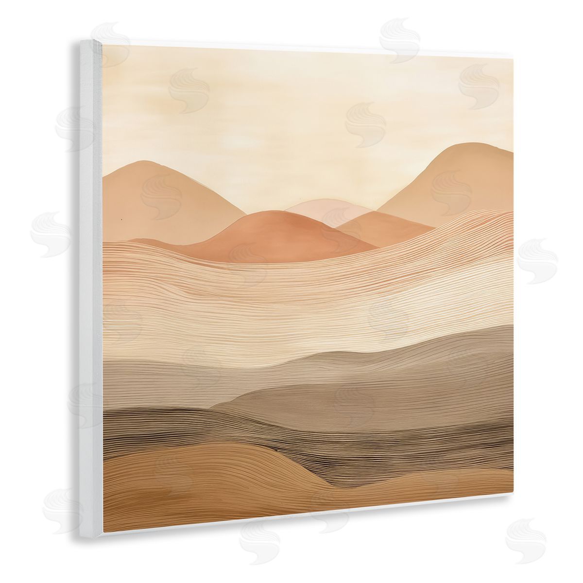 Layered Sand Dunes Wood Plaque Wall Art, Home Decor by Irena Orlov