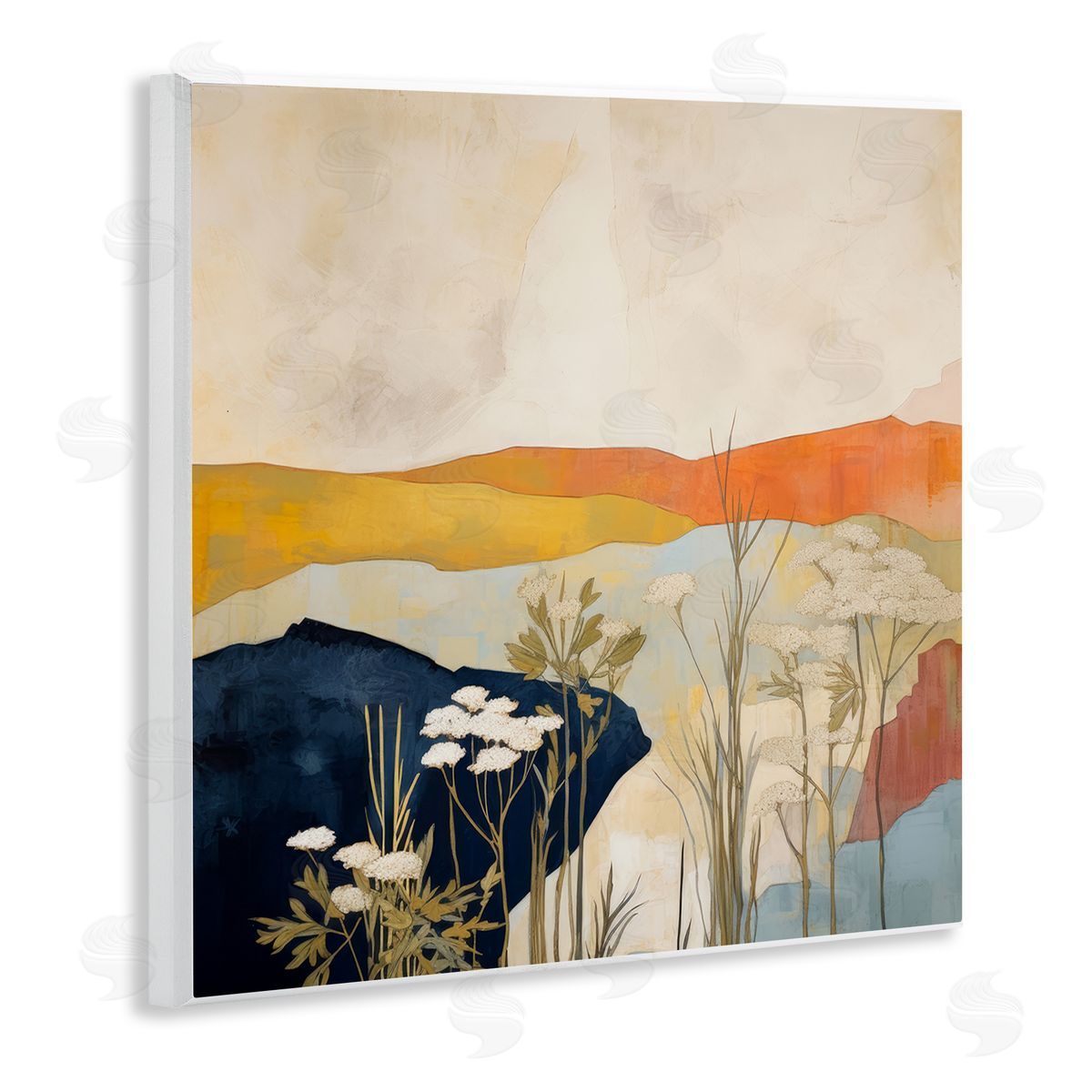 Complex Desert Layers Wood Plaque Wall Art, Home Decor by Irena Orlov