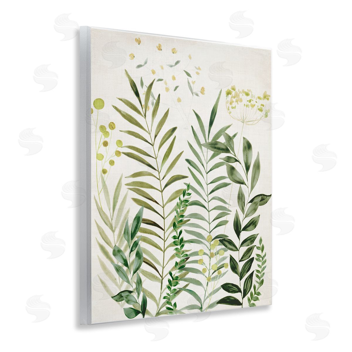 Delicate Herbs & Leaves Wood Plaque Wall Art, Home Decor by Hannah Dawson