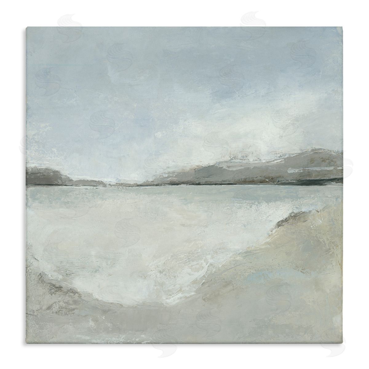 Abstract Distressed Beach Canvas Wall Art, Home Decor by Hannah Dawson
