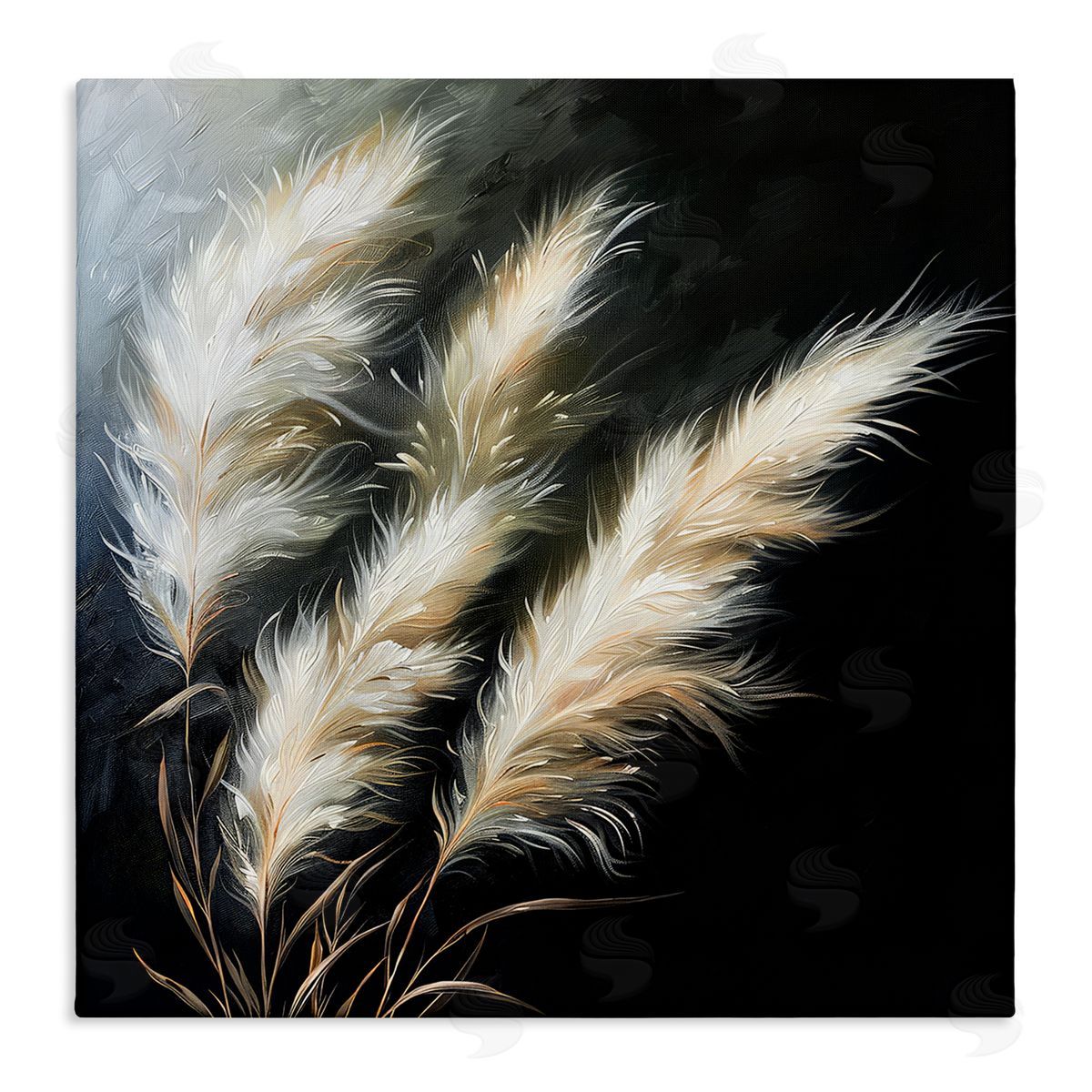 Wispy Wheat Stalks Canvas Wall Art, Home Decor by Raymond Powers