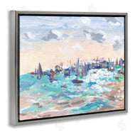 Melissa Wang  | Sailboats in Rushing Waves