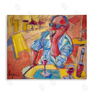 June Erica Vess  | Man with Wine Portrait