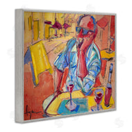 June Erica Vess  | Man with Wine Portrait