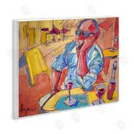 June Erica Vess  | Man with Wine Portrait