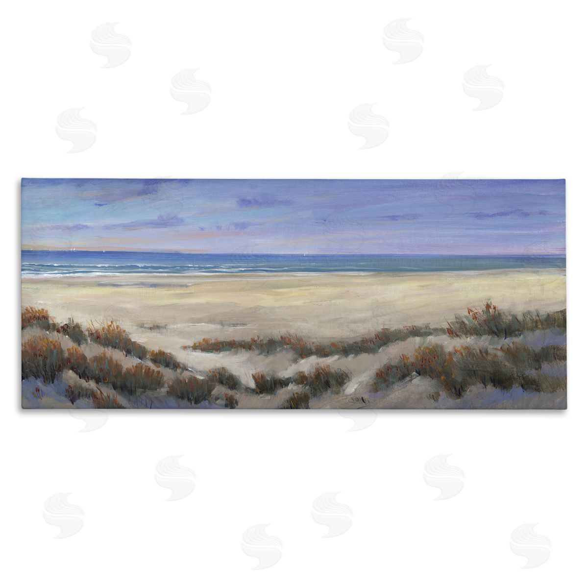 Traditional Grassy Beach Canvas Wall Art, Home Decor by Regina Moore