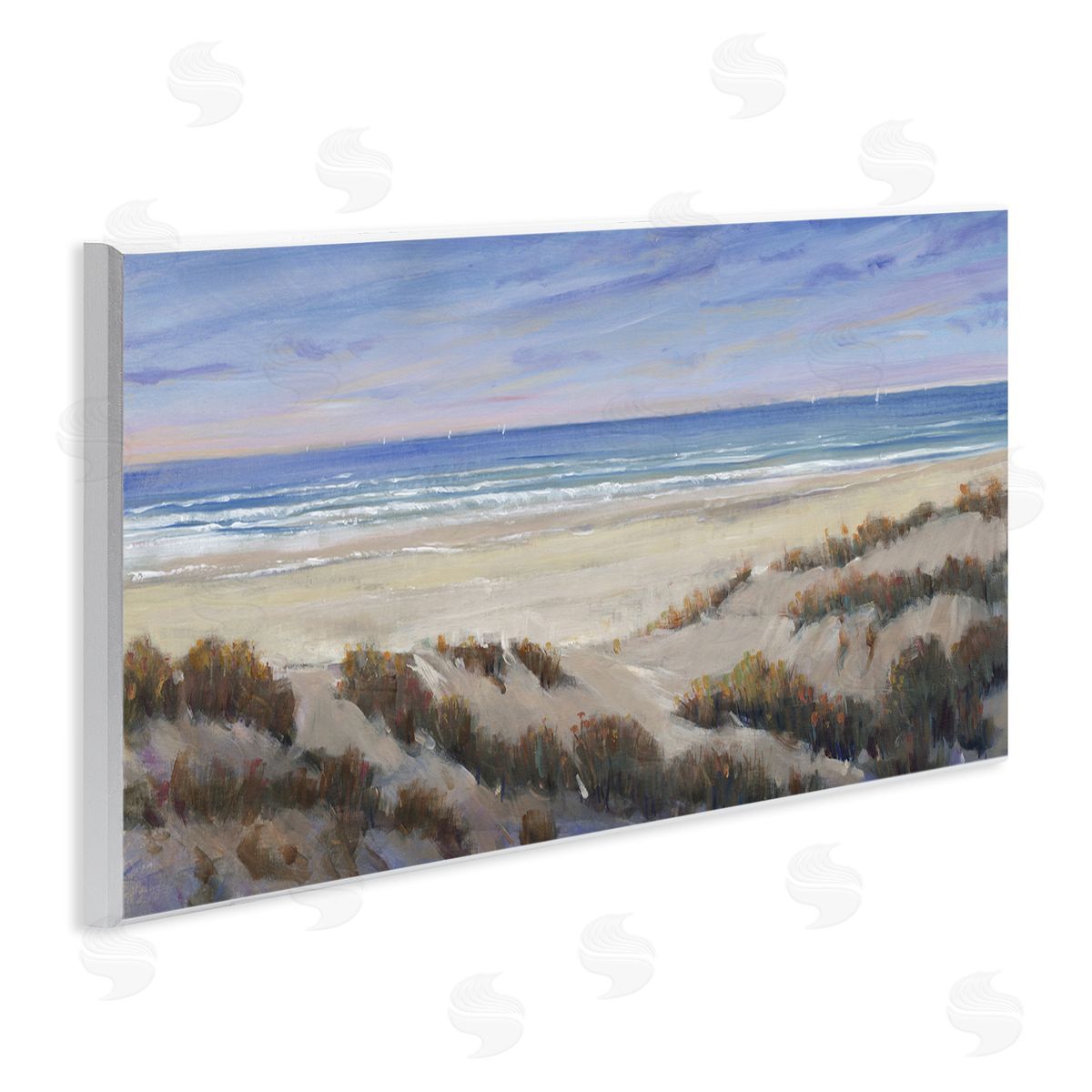 Grassy Beach View Wood Plaque Wall Art, Home Decor by Regina Moore