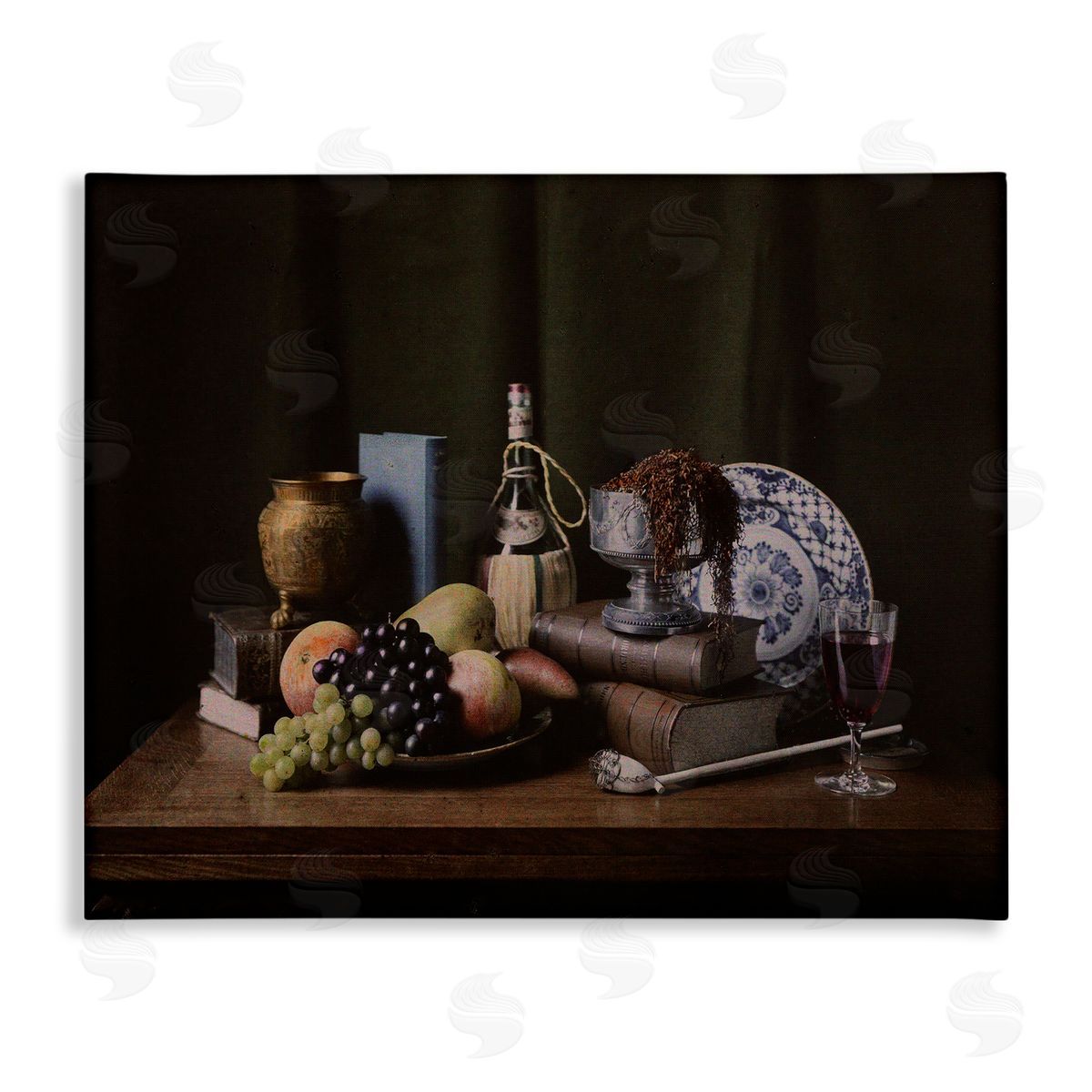Dark Vanitas Still Life Canvas Wall Art, Home Decor by Unknown