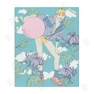Melissa Wang  | Pastel Exercise Ball Girl