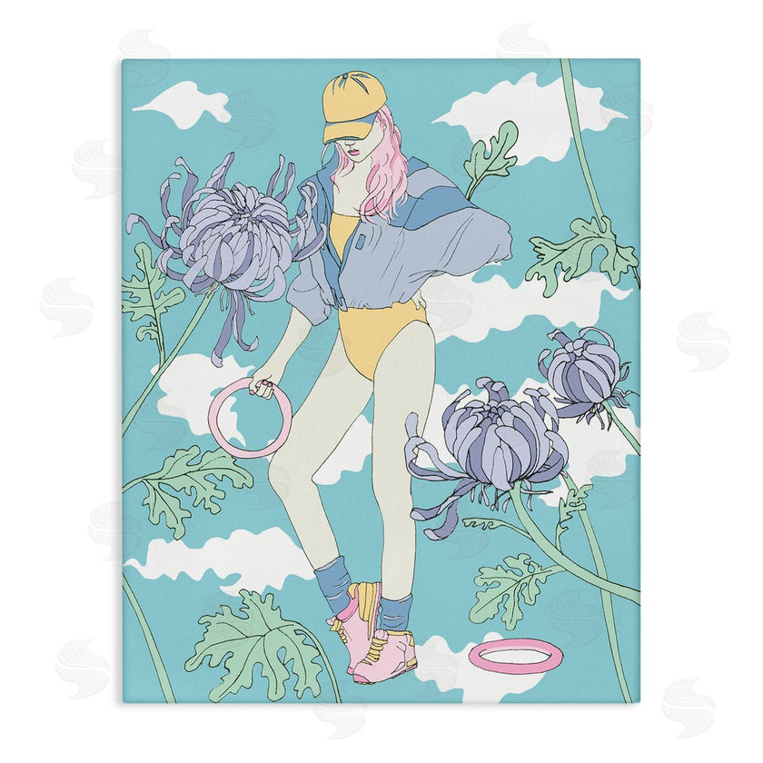 Melissa Wang  | Exercise Girl with Clouds