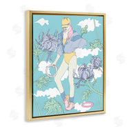 Melissa Wang  | Exercise Girl with Clouds