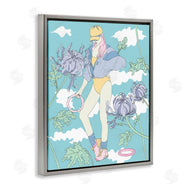 Melissa Wang  | Exercise Girl with Clouds