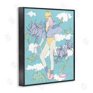 Melissa Wang  | Exercise Girl with Clouds