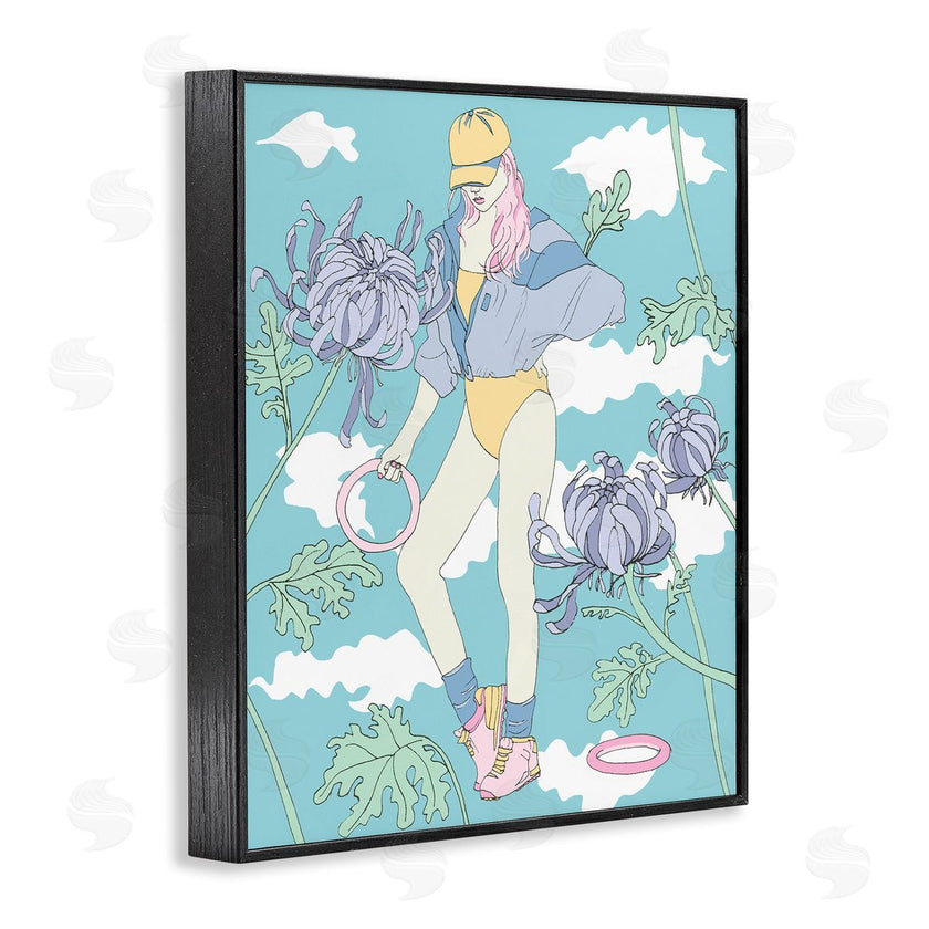Melissa Wang  | Exercise Girl with Clouds
