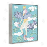 Melissa Wang  | Exercise Girl with Clouds