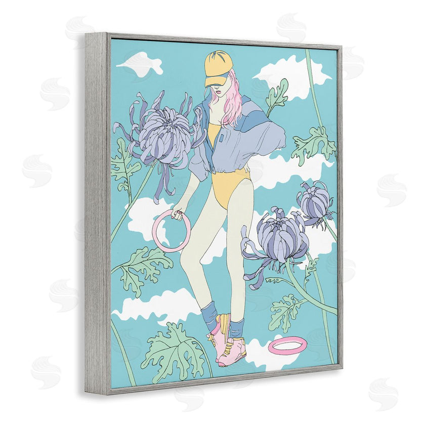 Melissa Wang  | Exercise Girl with Clouds