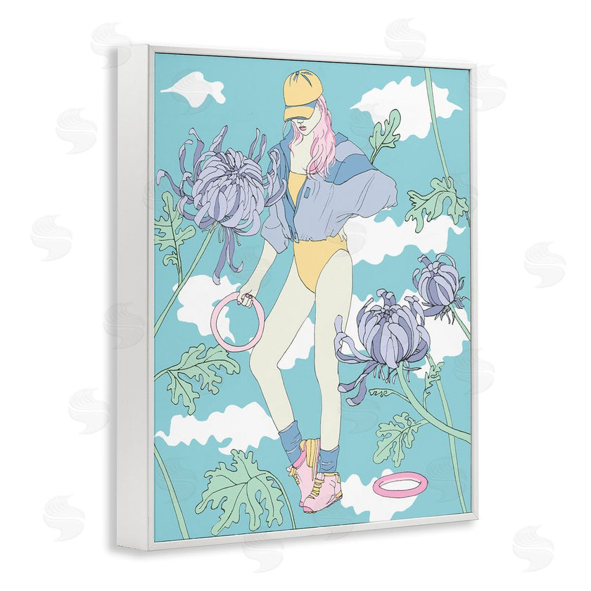 Melissa Wang  | Exercise Girl with Clouds