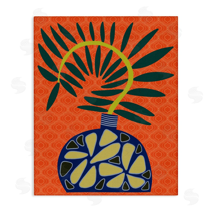 Regina Moore  | Modern Vase on Orange