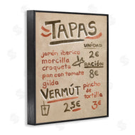June Erica Vess  | Spanish Tapas Menu