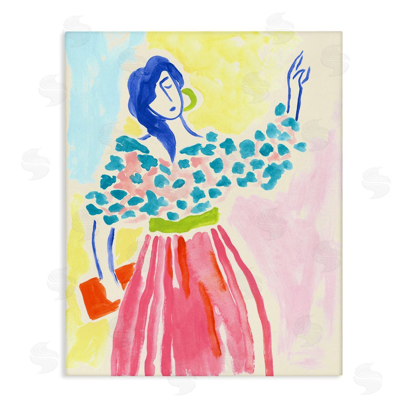 June Erica Vess  | Woman in Bold Dress