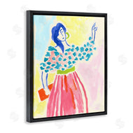 June Erica Vess  | Woman in Bold Dress