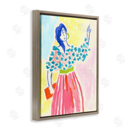 June Erica Vess  | Woman in Bold Dress