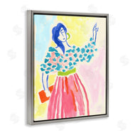 June Erica Vess  | Woman in Bold Dress