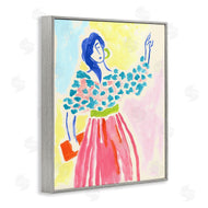 June Erica Vess  | Woman in Bold Dress