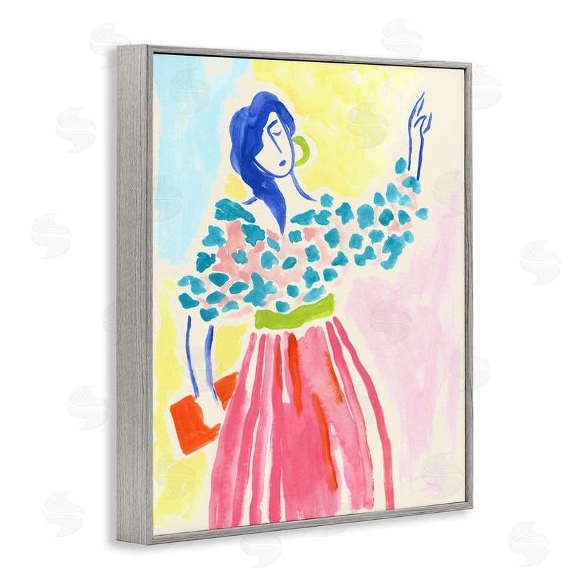 June Erica Vess  | Woman in Bold Dress