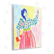 June Erica Vess  | Woman in Bold Dress