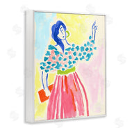 June Erica Vess  | Woman in Bold Dress