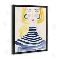 June Erica Vess  | Woman in Stripes