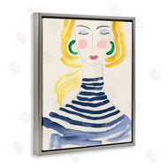 June Erica Vess  | Woman in Stripes